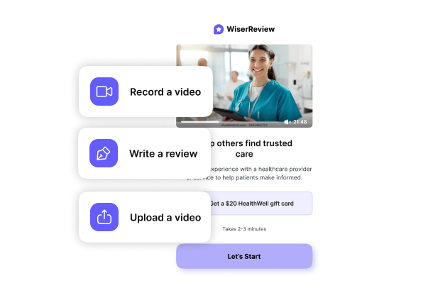 Collect patient reviews